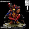 Deadpool vs. Wolverine Brutal Showdown Resin Statue - 1/6 Scale Marvel Collectible