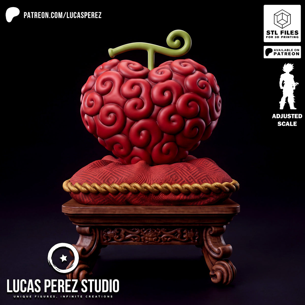 Op-Op Fruit Life-Sized Prop Replica with Display Stand - 1/1 Scale One Piece Collectible