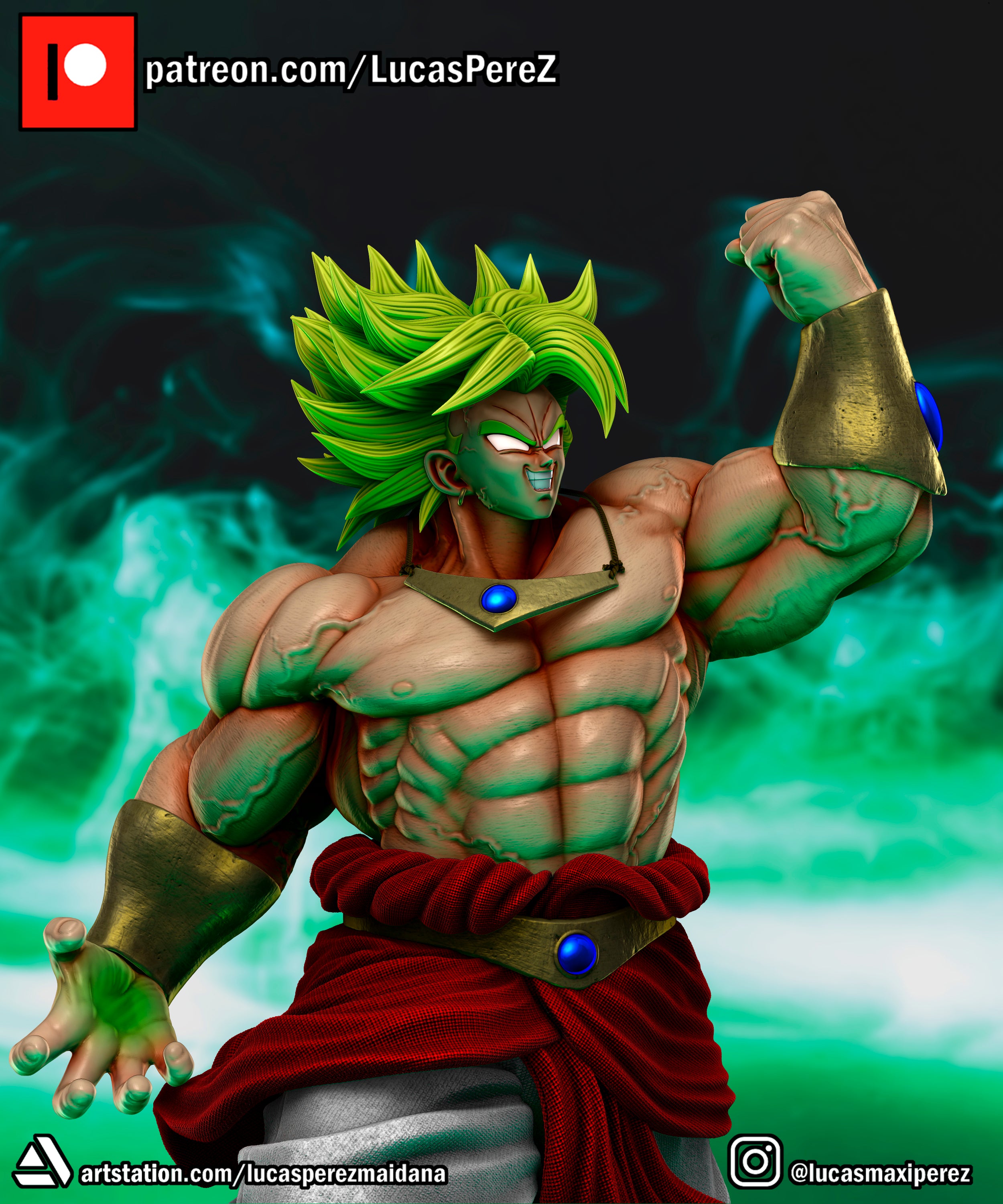 Legendary Super Saiyan Broly 1/6 Scale Collectible Statue / Miniature – Lucas Perez