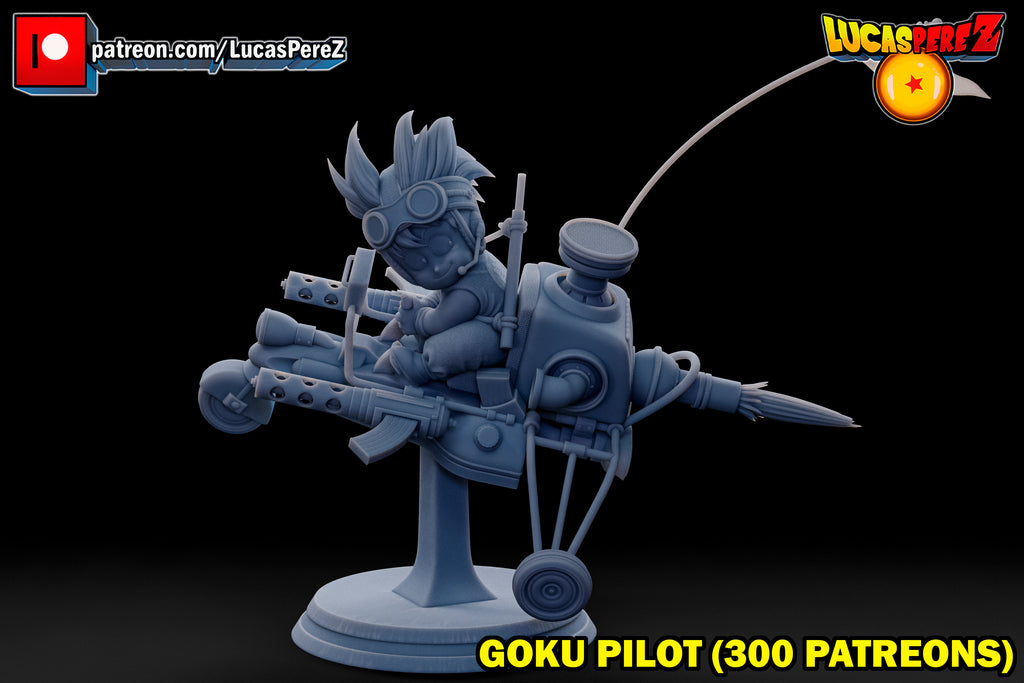 Goku Pilot on Combat Speeder / Mecha 1/6 Scale Collectible Statue – Lucas Perez