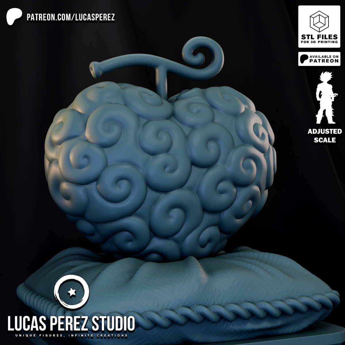 Op-Op Fruit Life-Sized Prop Replica with Display Stand - 1/1 Scale One Piece Collectible