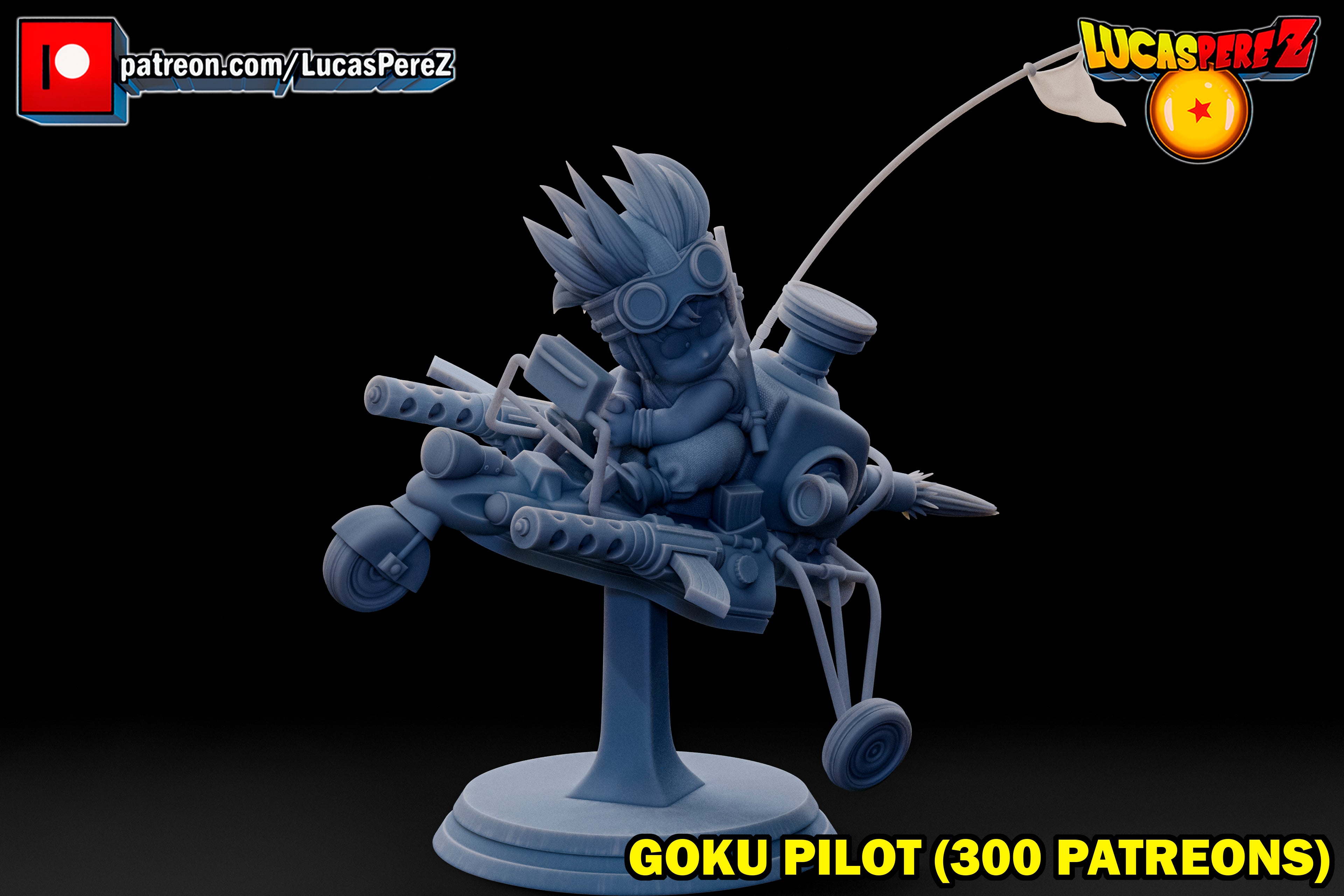 Goku Pilot on Combat Speeder / Mecha 1/6 Scale Collectible Statue – Lucas Perez