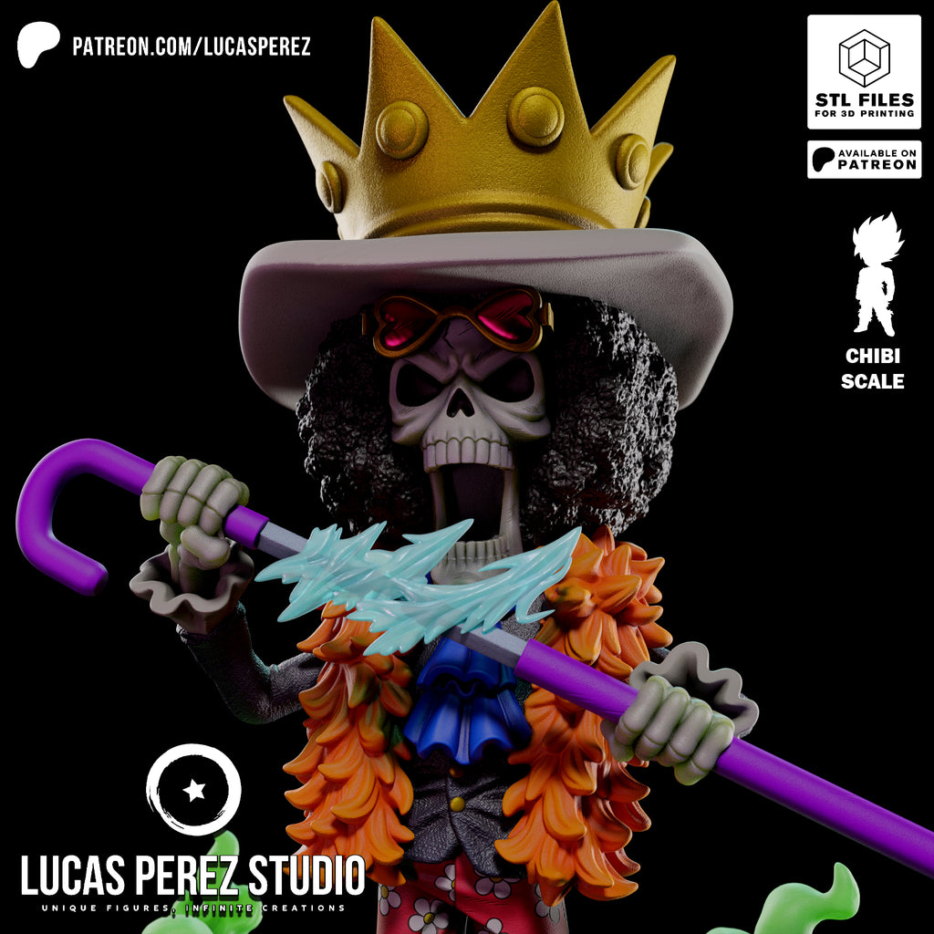 Brook Soul King Chibi Resin Statue - 1/6 Scale One Piece Collectible