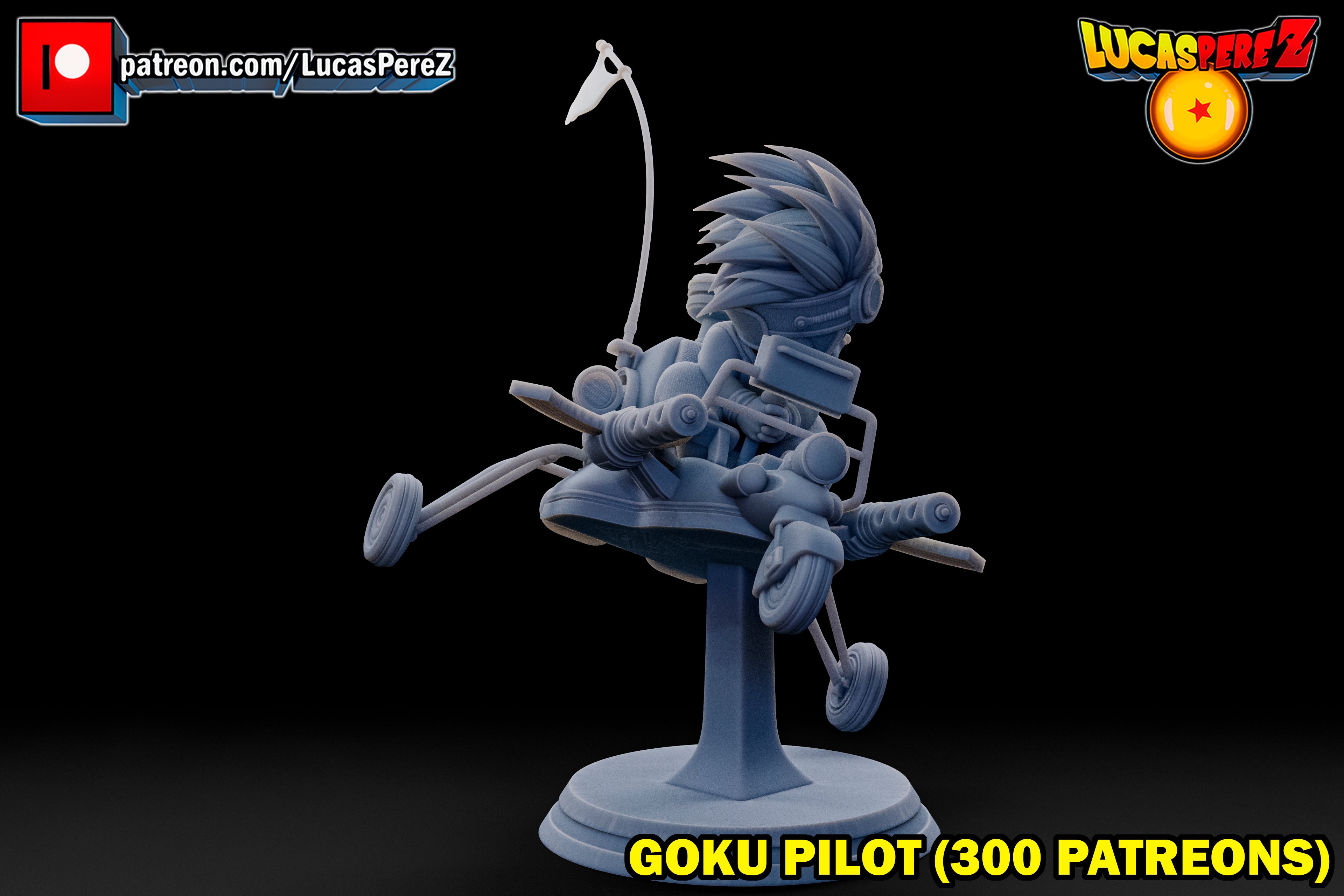 Goku Pilot on Combat Speeder / Mecha 1/6 Scale Collectible Statue – Lucas Perez