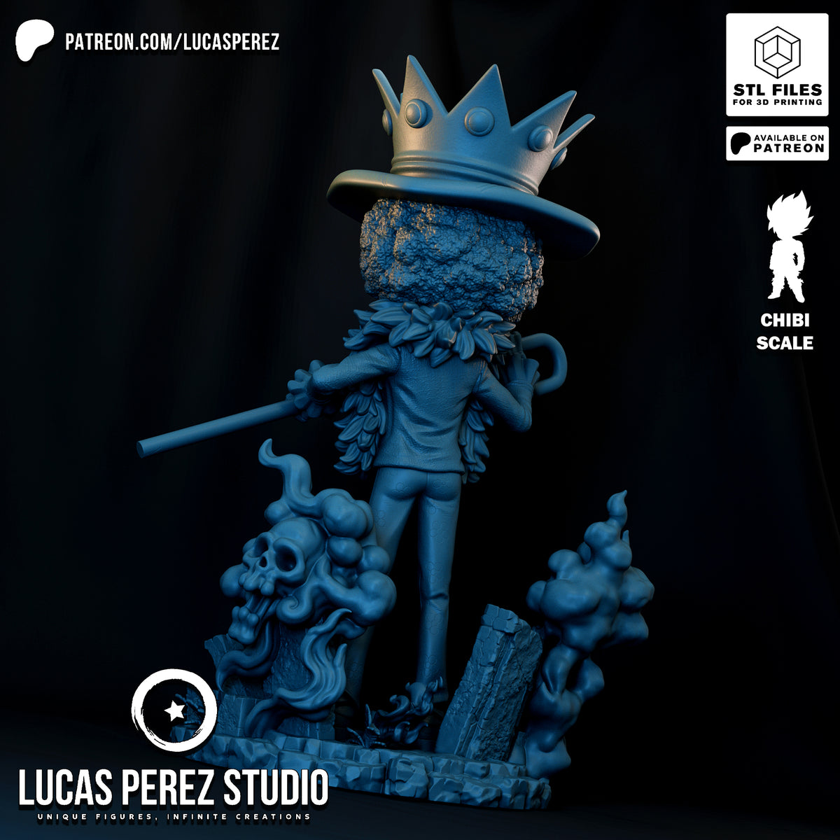 Brook Soul King Chibi Resin Statue - 1/6 Scale One Piece Collectible