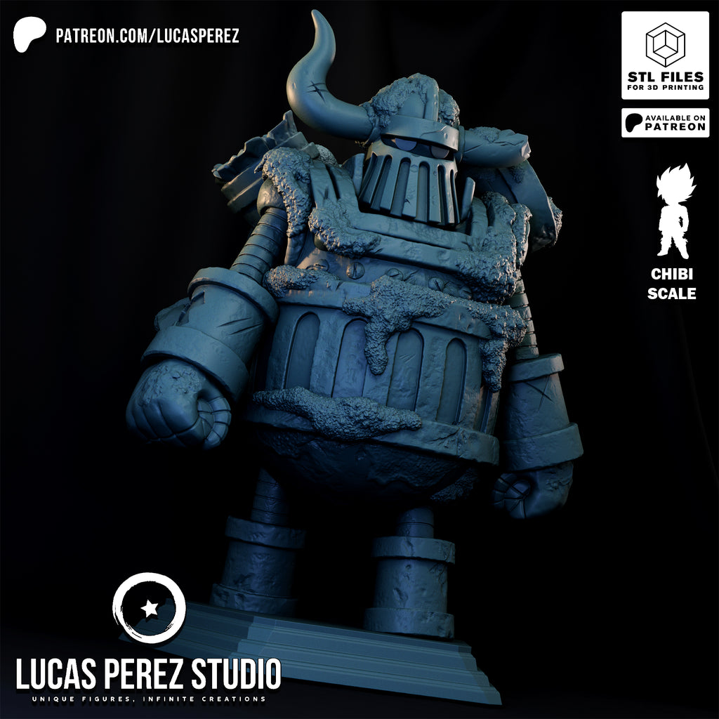 Emet The Iron Giant Chibi Resin Statue - 1/6 Scale One Piece Collectible