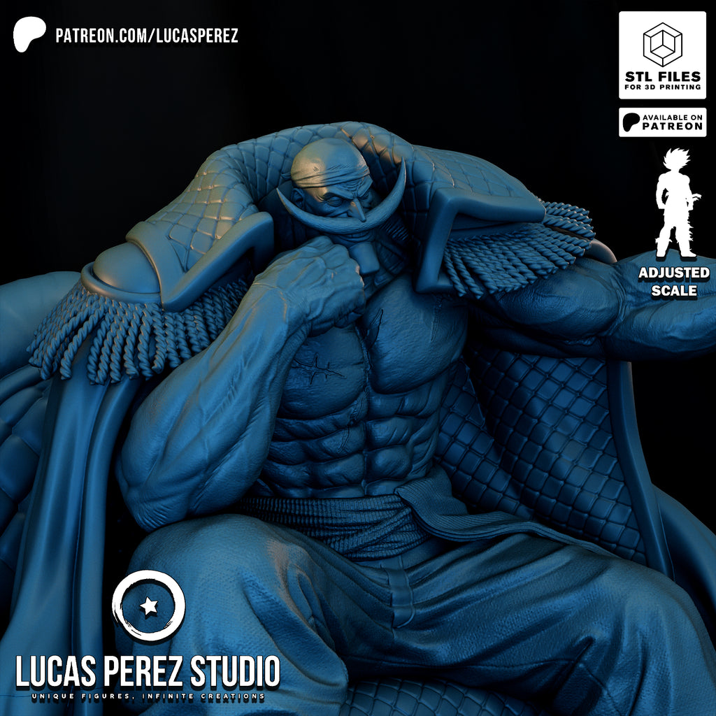 Whitebeard (Edward Newgate) Seated Emperor Resin Statue - 1/6 Scale One Piece Collectible