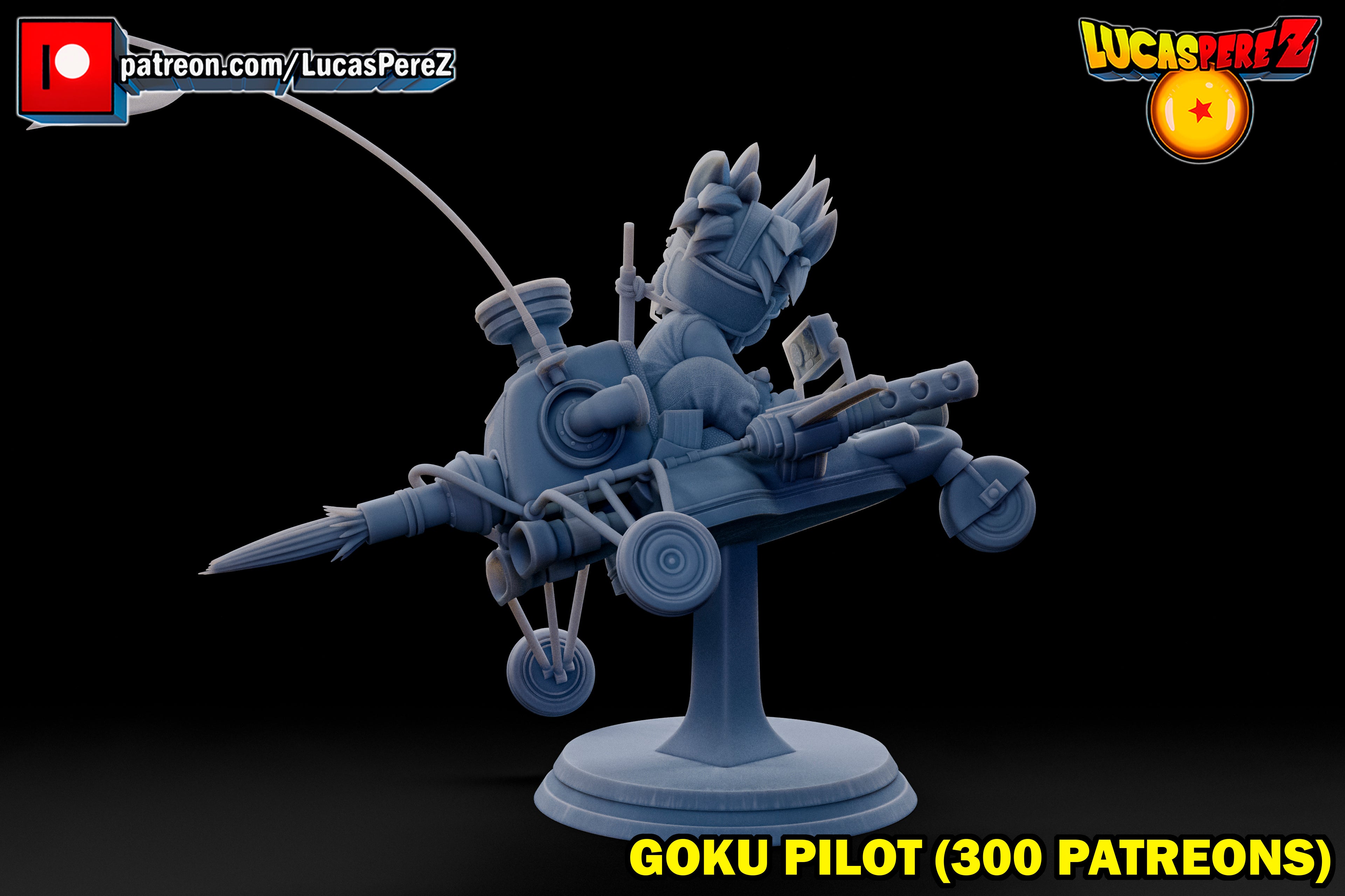 Goku Pilot on Combat Speeder / Mecha 1/6 Scale Collectible Statue – Lucas Perez