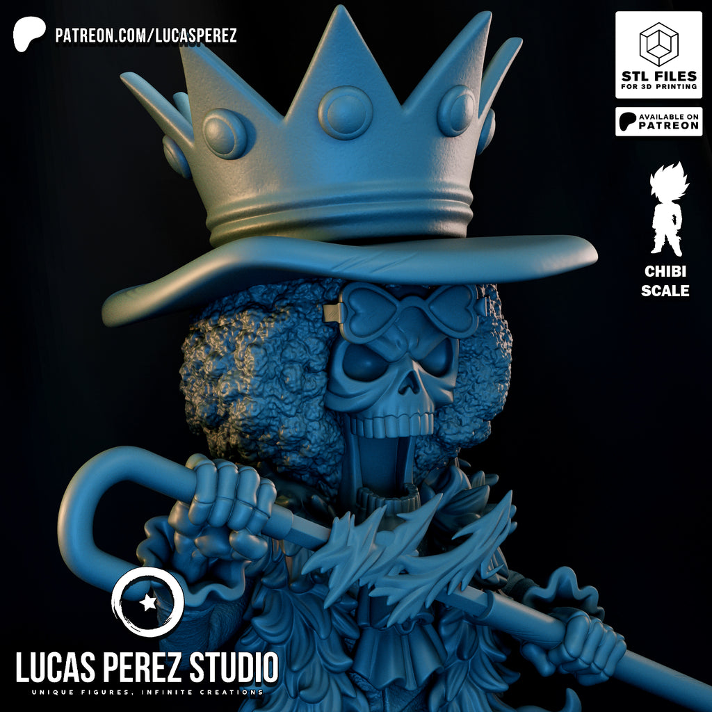 Brook Soul King Chibi Resin Statue - 1/6 Scale One Piece Collectible