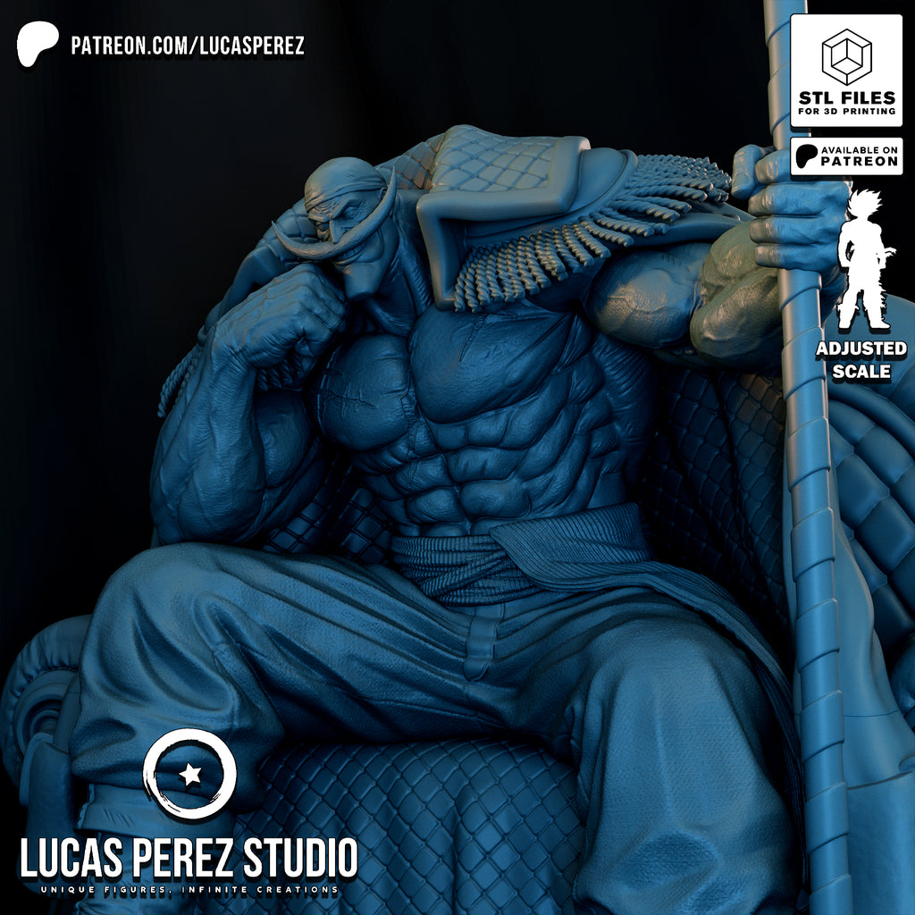 Whitebeard (Edward Newgate) Seated Emperor Resin Statue - 1/6 Scale One Piece Collectible