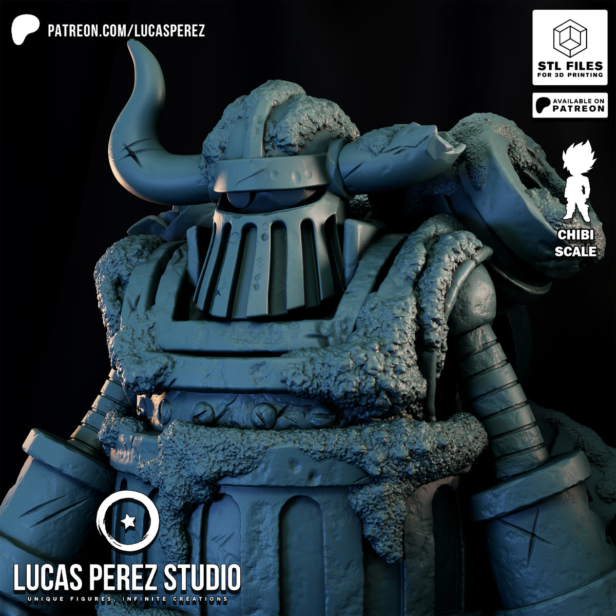 Emet The Iron Giant Chibi Resin Statue - 1/6 Scale One Piece Collectible