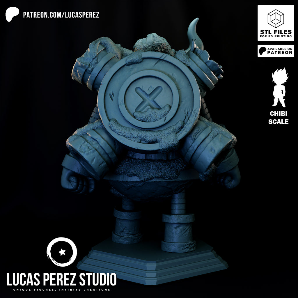 Emet The Iron Giant Chibi Resin Statue - 1/6 Scale One Piece Collectible