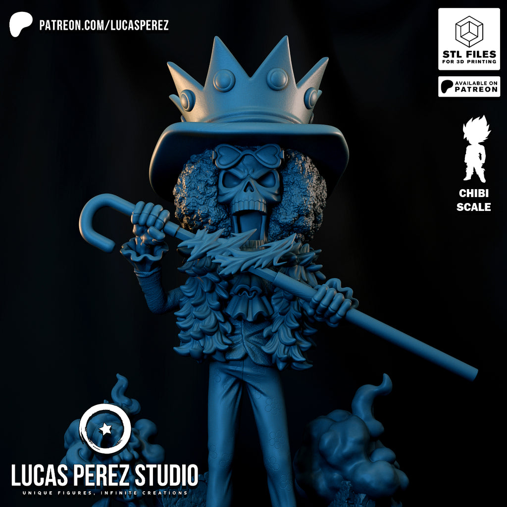 Brook Soul King Chibi Resin Statue - 1/6 Scale One Piece Collectible