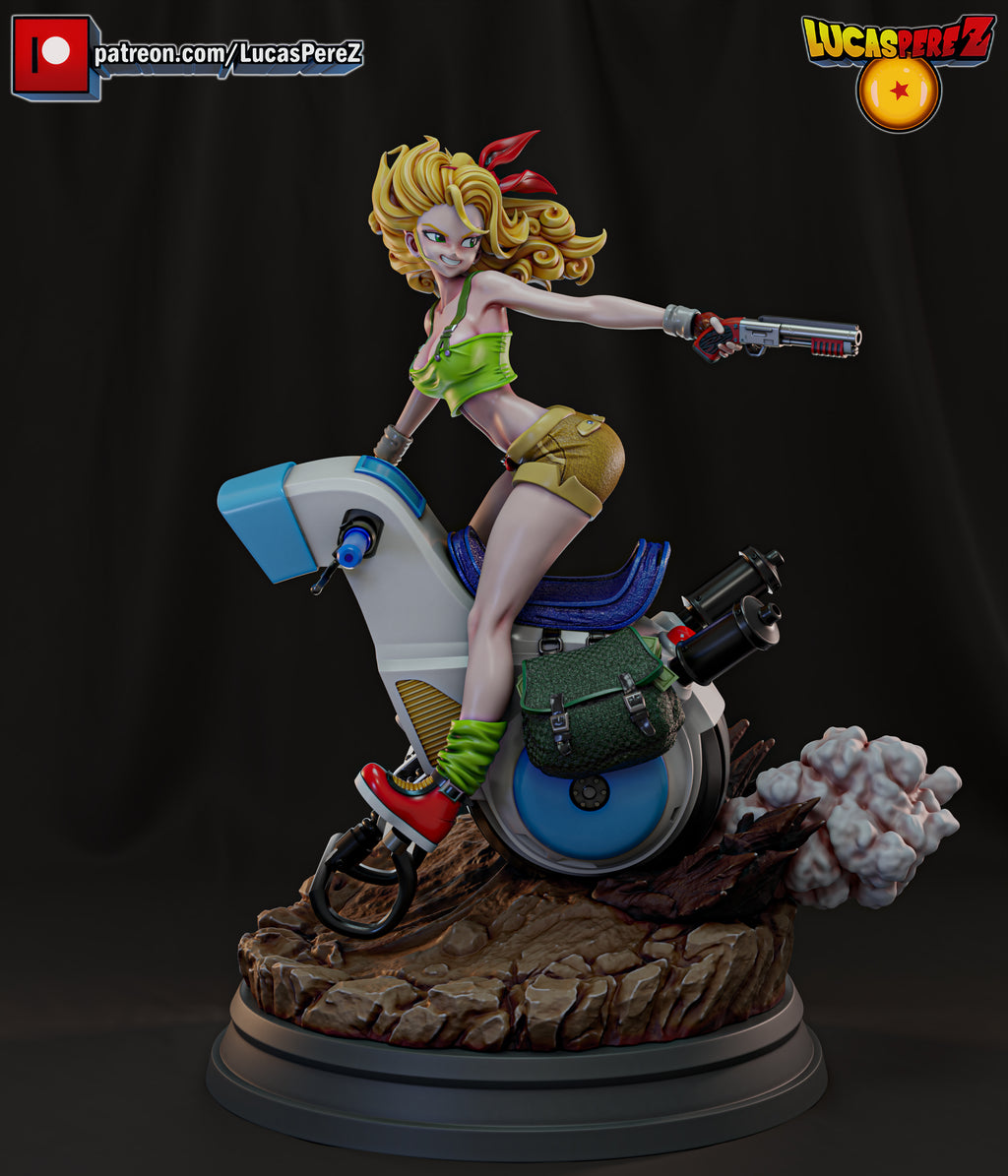 Launch on One-Wheeled Motorcycle 1/6 Scale Resin Statue - Custom Anime Art Toy