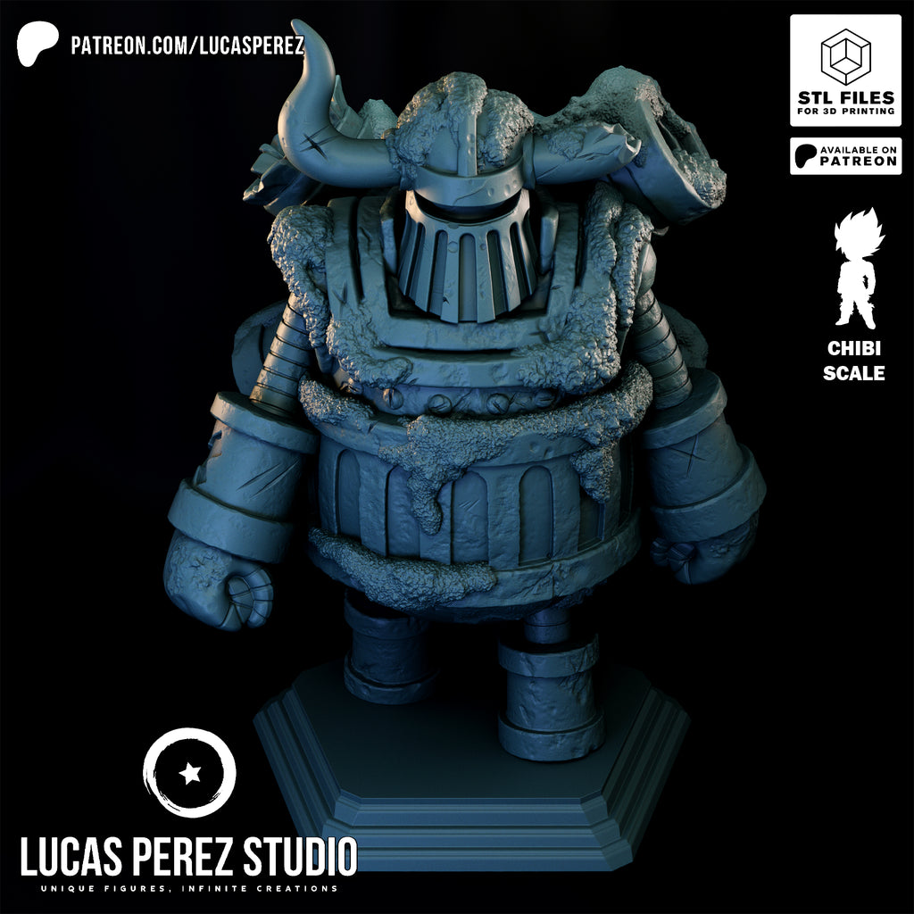 Emet The Iron Giant Chibi Resin Statue - 1/6 Scale One Piece Collectible