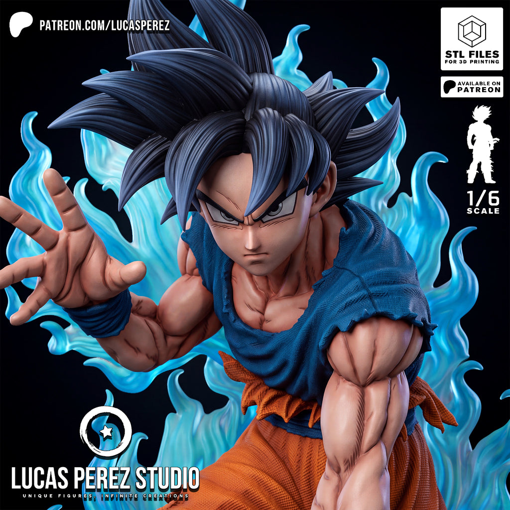 Goku Ultra Instinct (Sign) 1/6 Scale Collectible Statue / Diorama – Lucas Perez Studio
