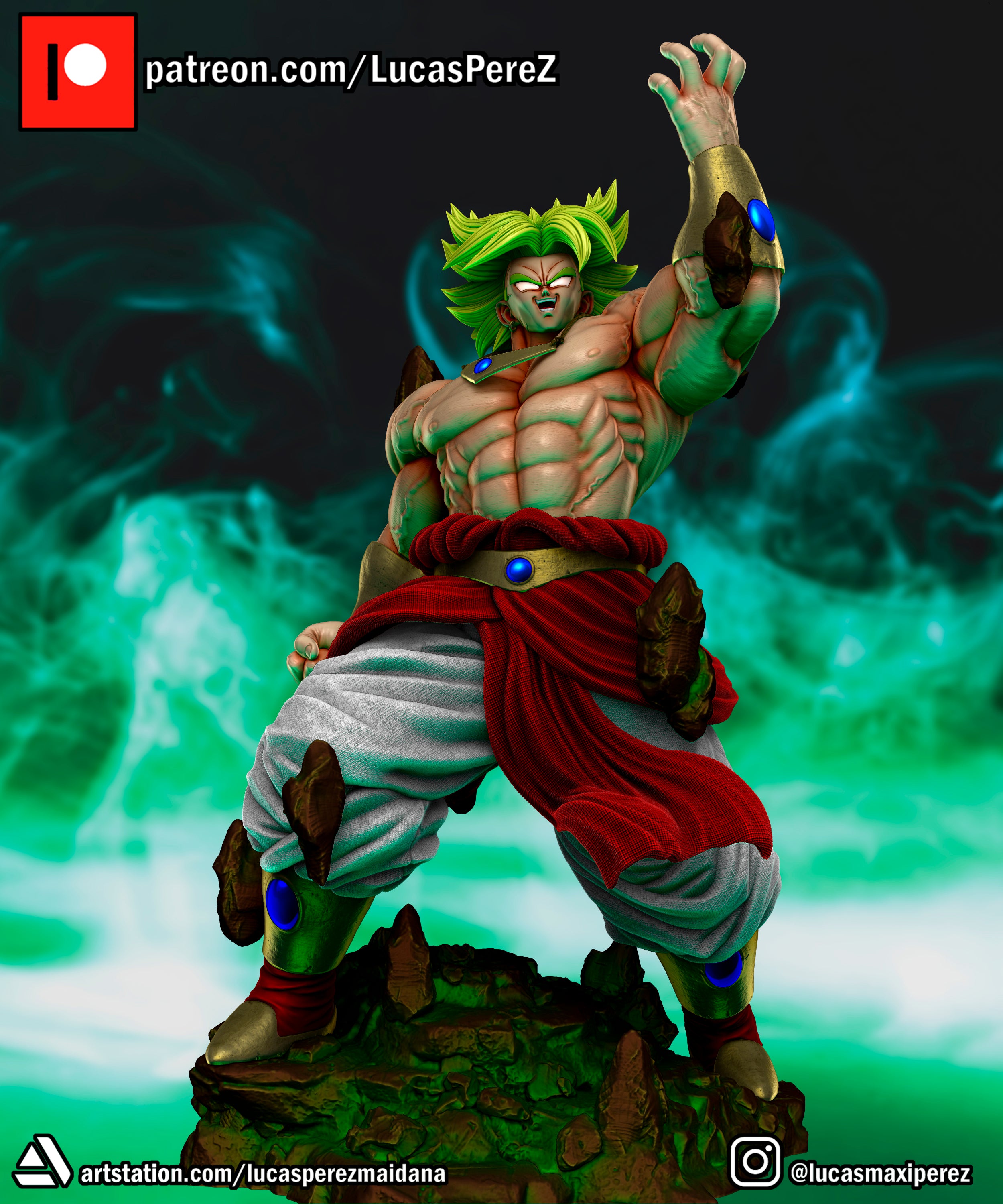 Legendary Super Saiyan Broly 1/6 Scale Collectible Statue / Miniature – Lucas Perez