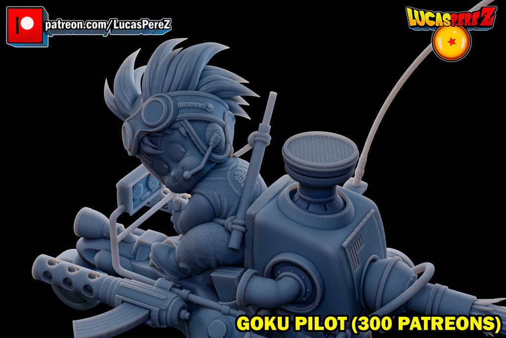 Goku Pilot on Combat Speeder / Mecha 1/6 Scale Collectible Statue – Lucas Perez