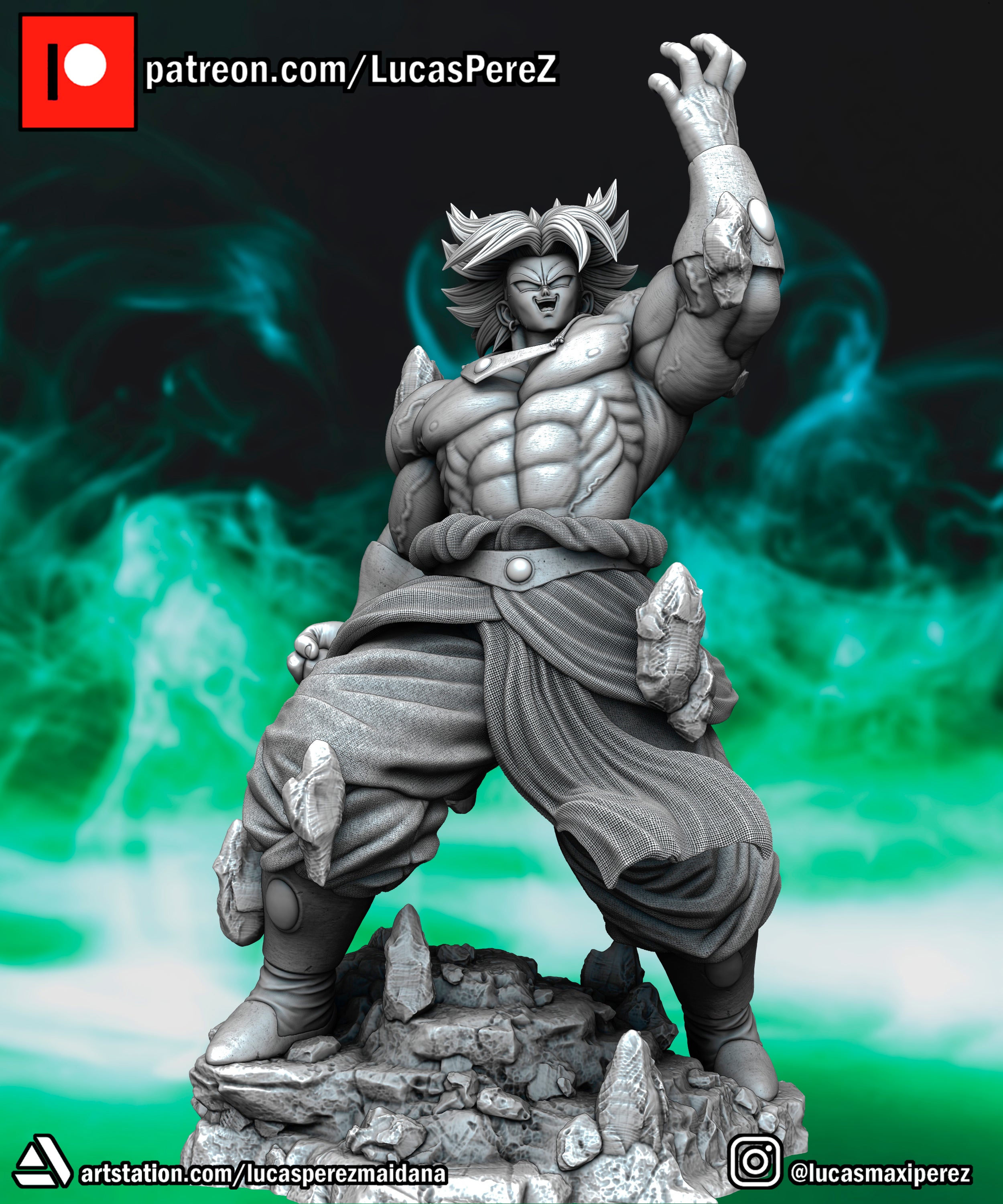 Legendary Super Saiyan Broly 1/6 Scale Collectible Statue / Miniature – Lucas Perez