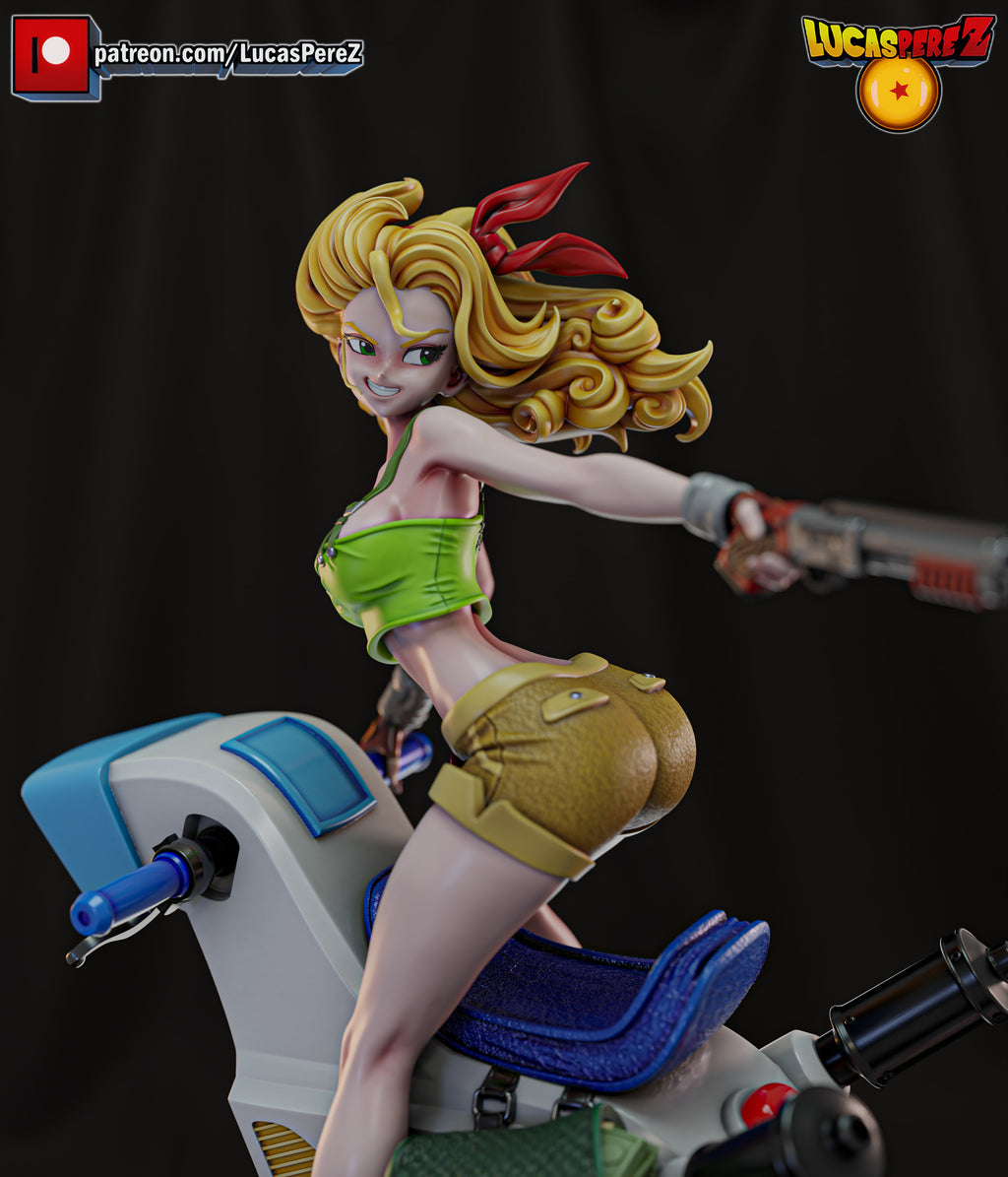 Launch on One-Wheeled Motorcycle 1/6 Scale Resin Statue - Custom Anime Art Toy