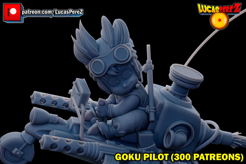 Goku Pilot on Combat Speeder / Mecha 1/6 Scale Collectible Statue – Lucas Perez