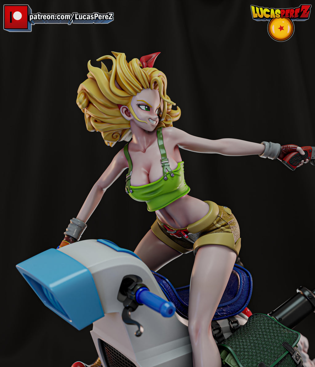 Launch on One-Wheeled Motorcycle 1/6 Scale Resin Statue - Custom Anime Art Toy