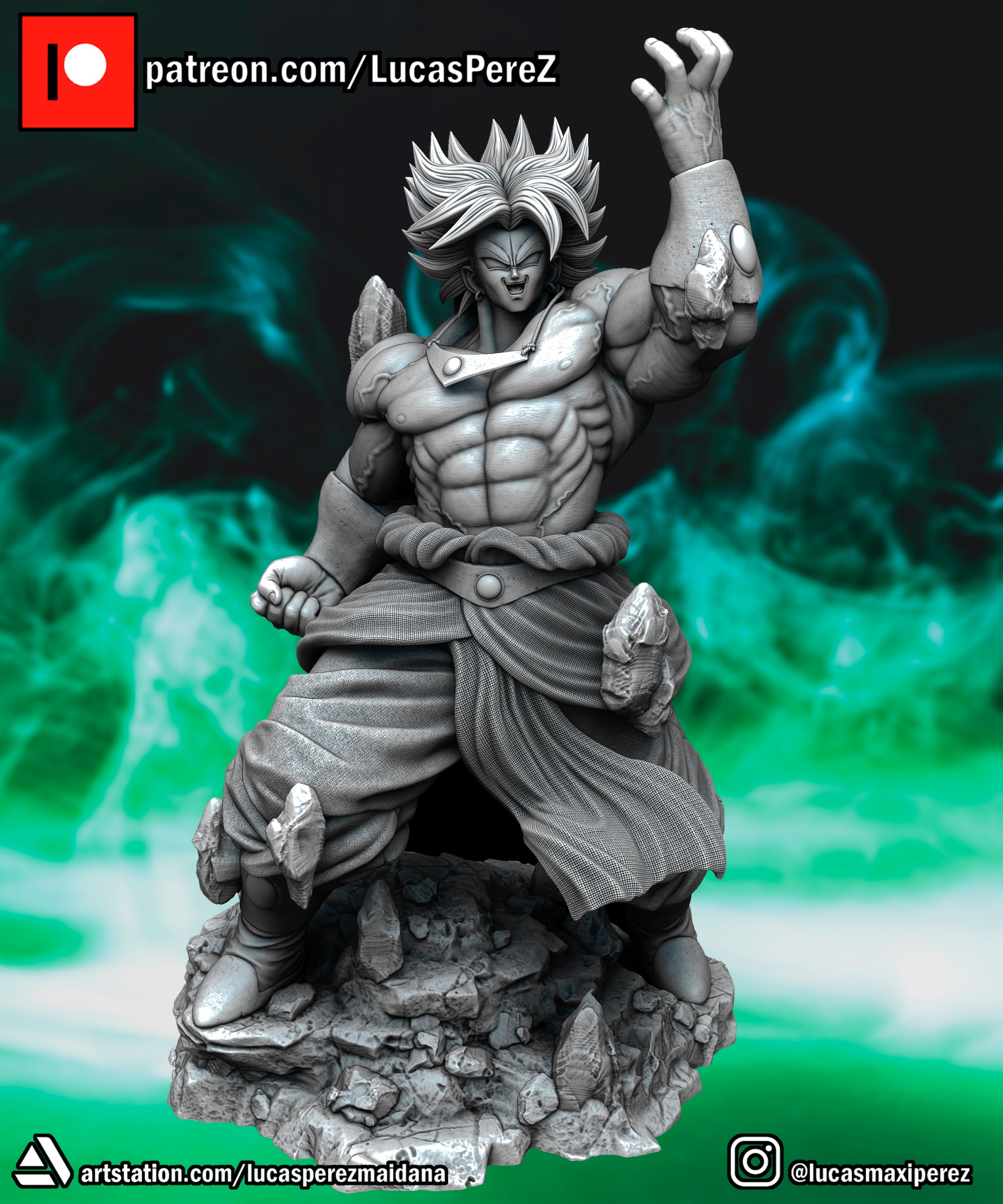 Legendary Super Saiyan Broly 1/6 Scale Collectible Statue / Miniature – Lucas Perez