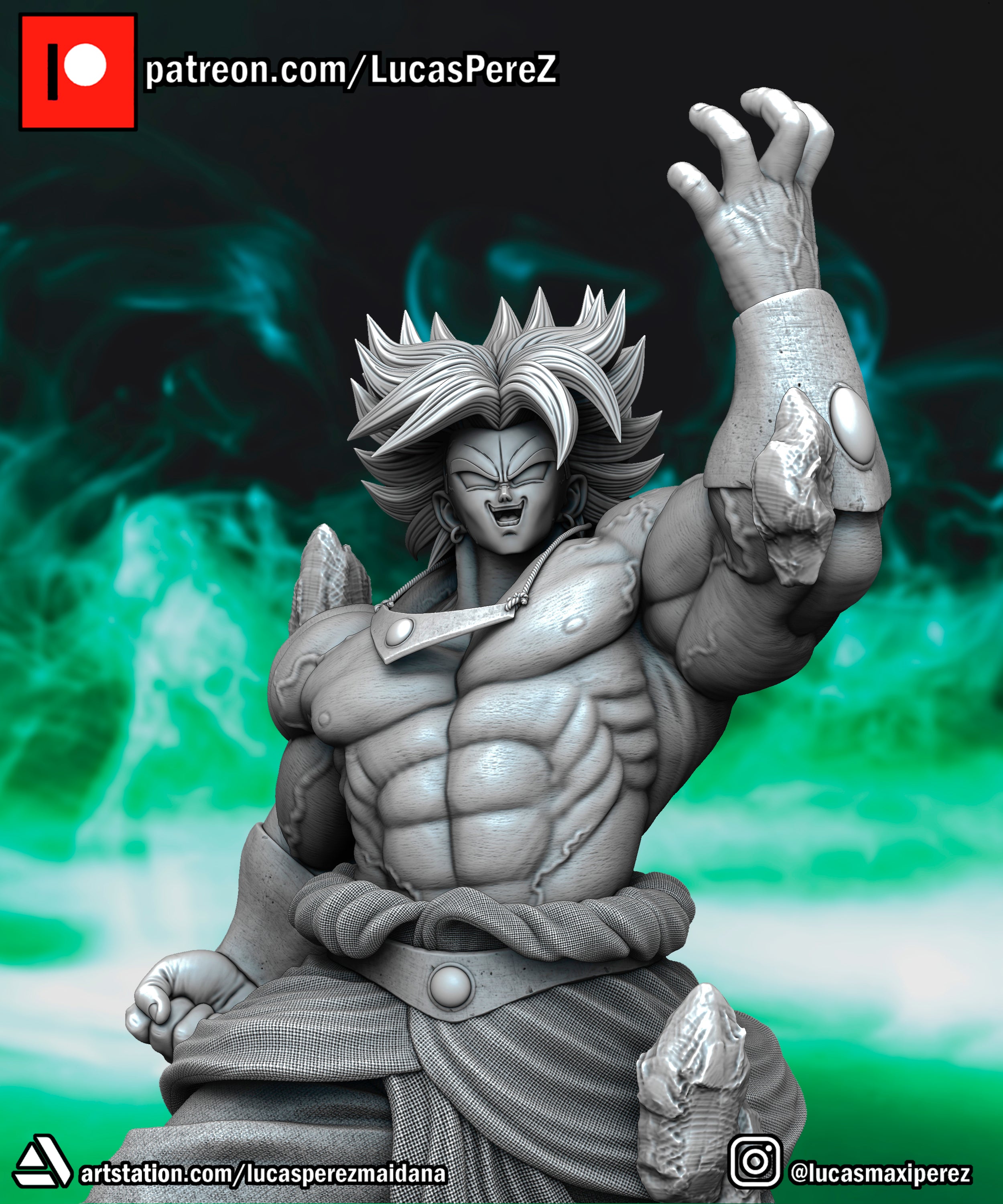 Legendary Super Saiyan Broly 1/6 Scale Collectible Statue / Miniature – Lucas Perez