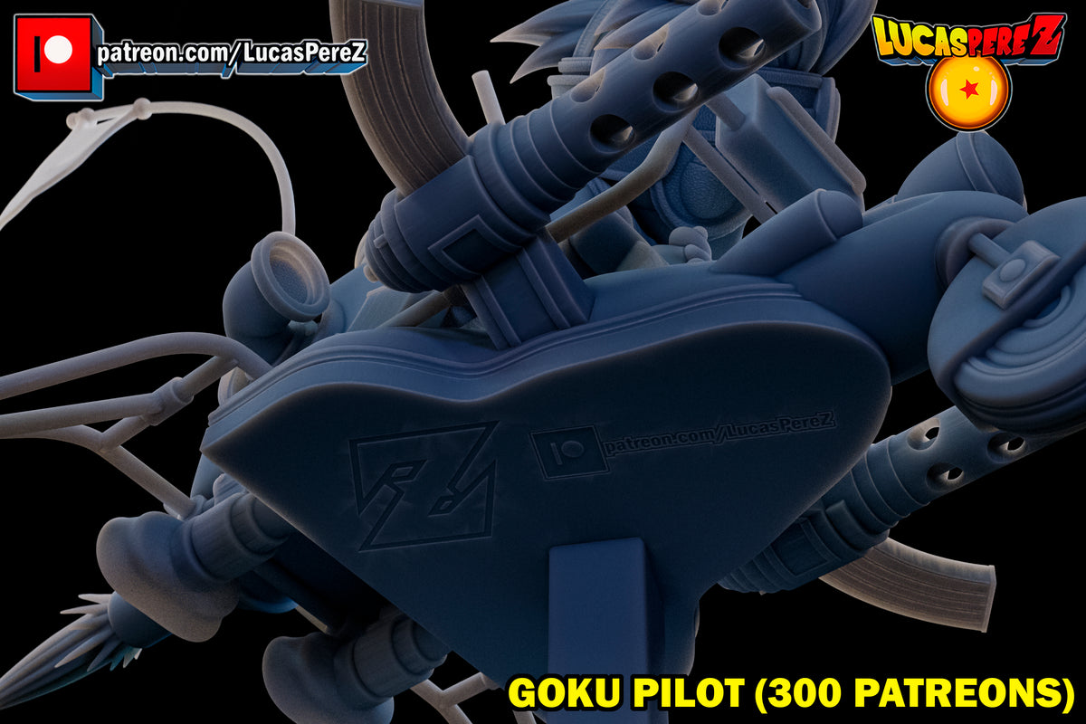 Goku Pilot on Combat Speeder / Mecha 1/6 Scale Collectible Statue – Lucas Perez