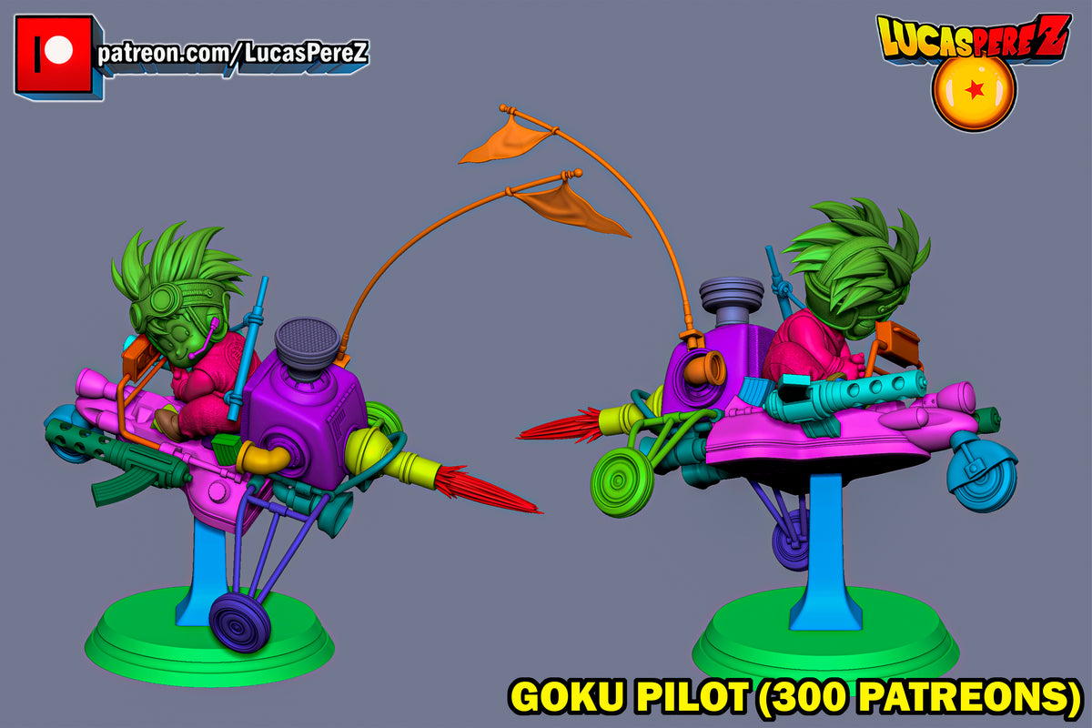 Goku Pilot on Combat Speeder / Mecha 1/6 Scale Collectible Statue – Lucas Perez