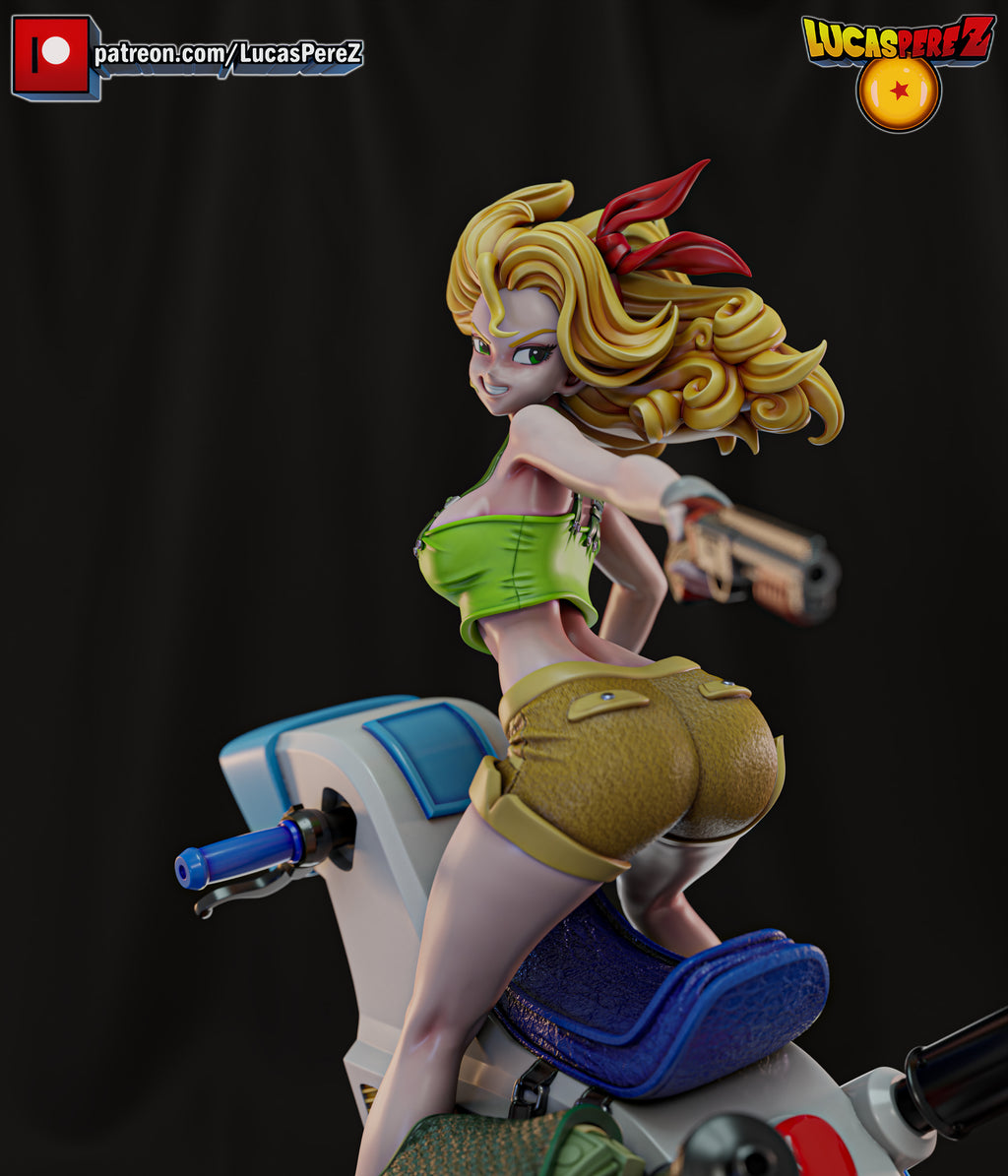 Launch on One-Wheeled Motorcycle 1/6 Scale Resin Statue - Custom Anime Art Toy