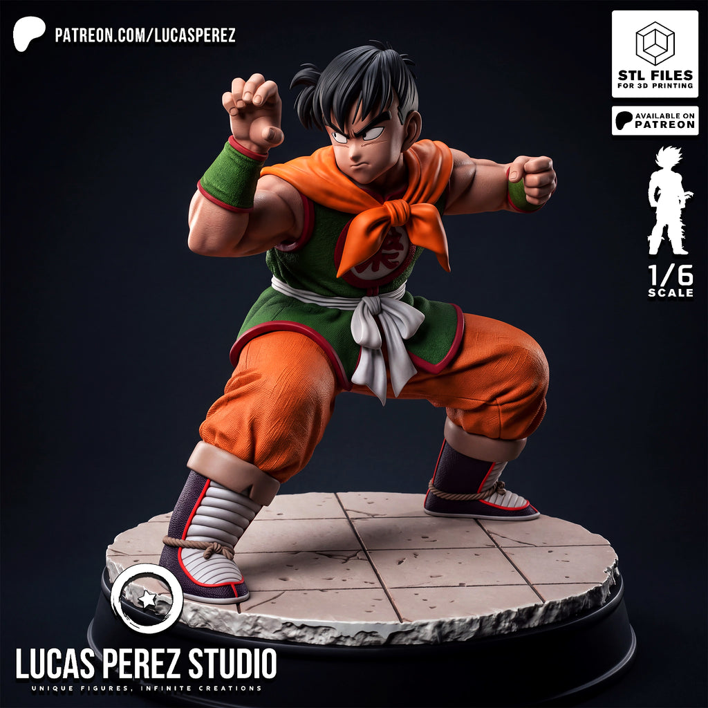 Yamcha Martial Arts Pose Resin Statue -1/6 Scale Dragon Ball Collectible