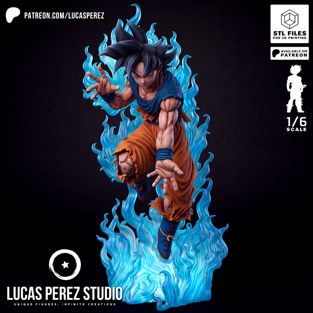 Goku Ultra Instinct (Sign) 1/6 Scale Collectible Statue / Diorama – Lucas Perez Studio