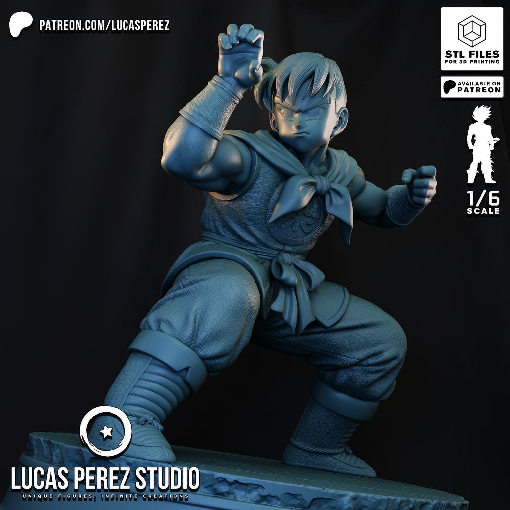 Yamcha Martial Arts Pose Resin Statue -1/6 Scale Dragon Ball Collectible