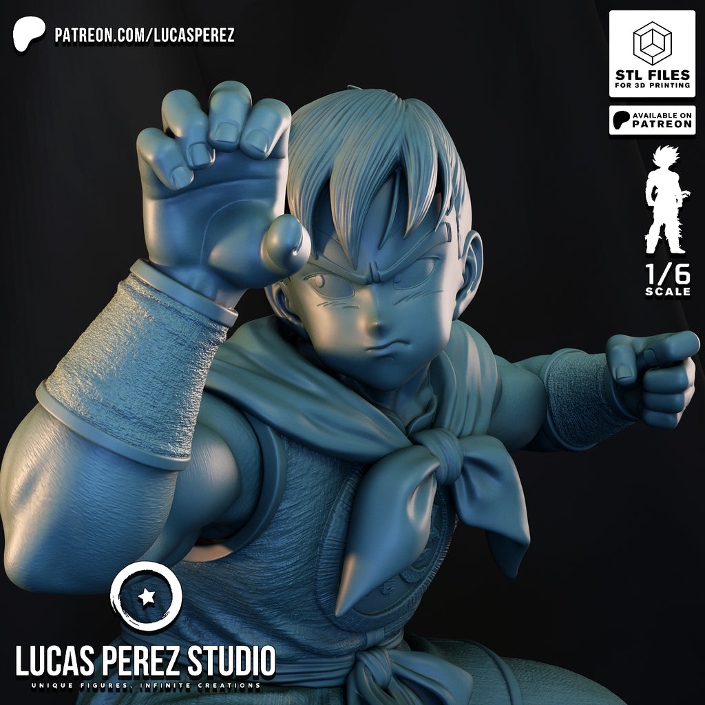 Yamcha Martial Arts Pose Resin Statue -1/6 Scale Dragon Ball Collectible