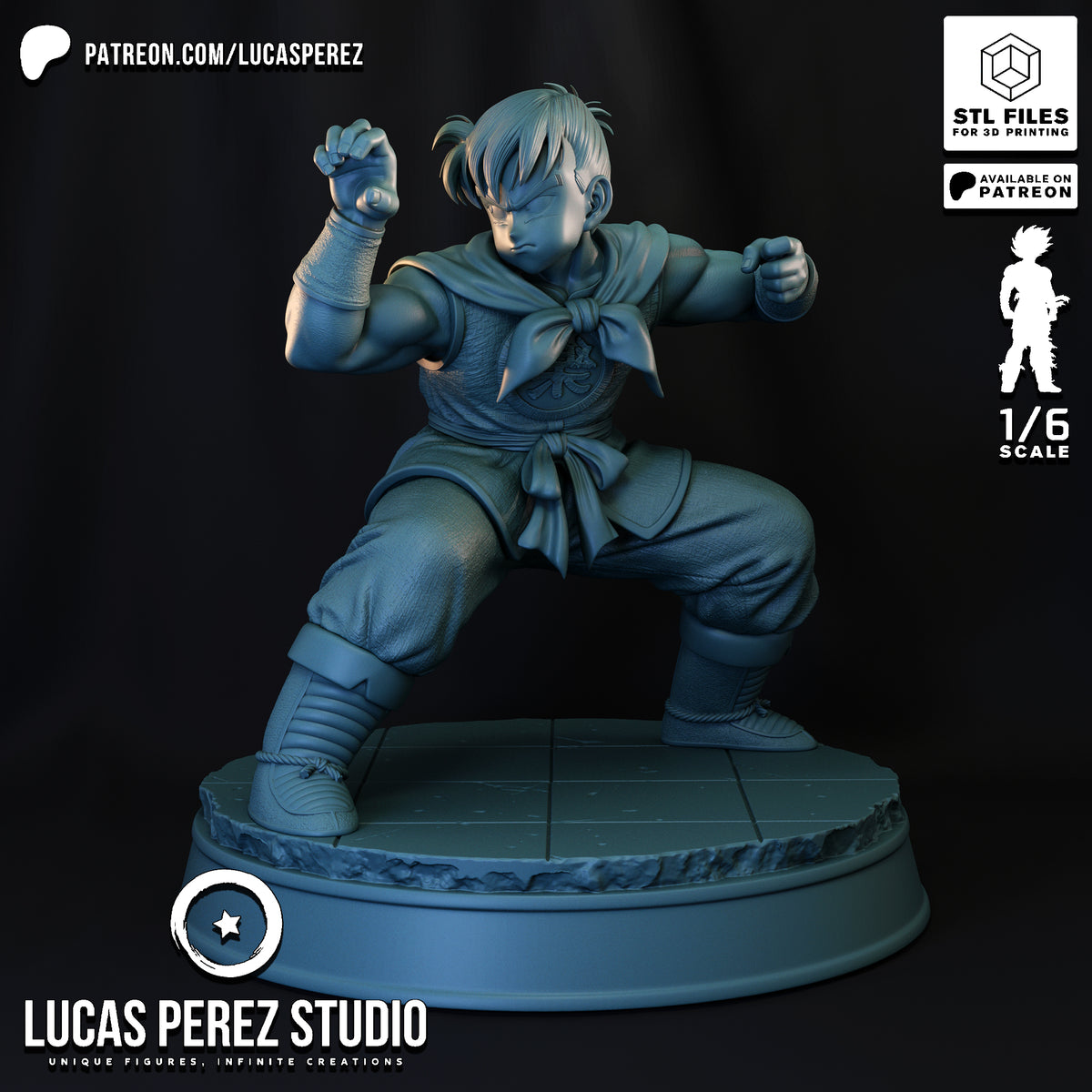 Yamcha Martial Arts Pose Resin Statue -1/6 Scale Dragon Ball Collectible