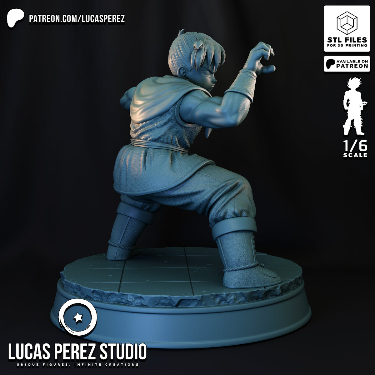 Yamcha Martial Arts Pose Resin Statue -1/6 Scale Dragon Ball Collectible