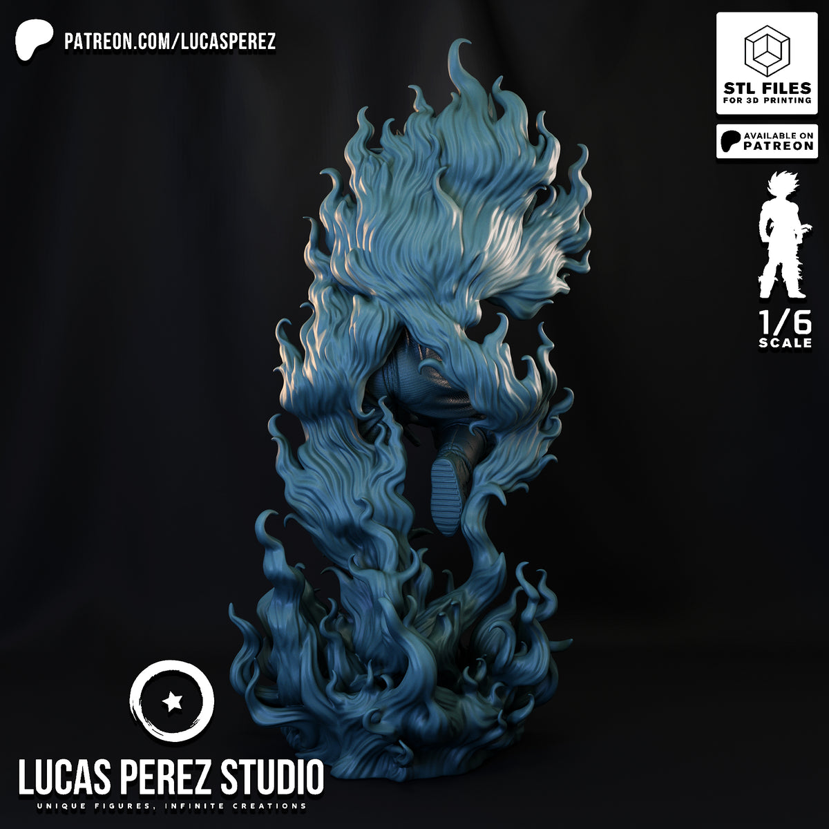 Goku Ultra Instinct (Sign) 1/6 Scale Collectible Statue / Diorama – Lucas Perez Studio