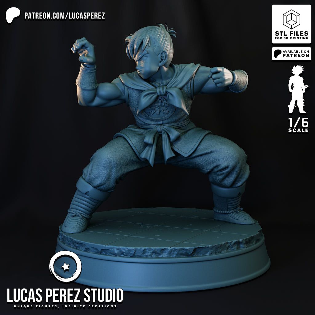 Yamcha Martial Arts Pose Resin Statue -1/6 Scale Dragon Ball Collectible