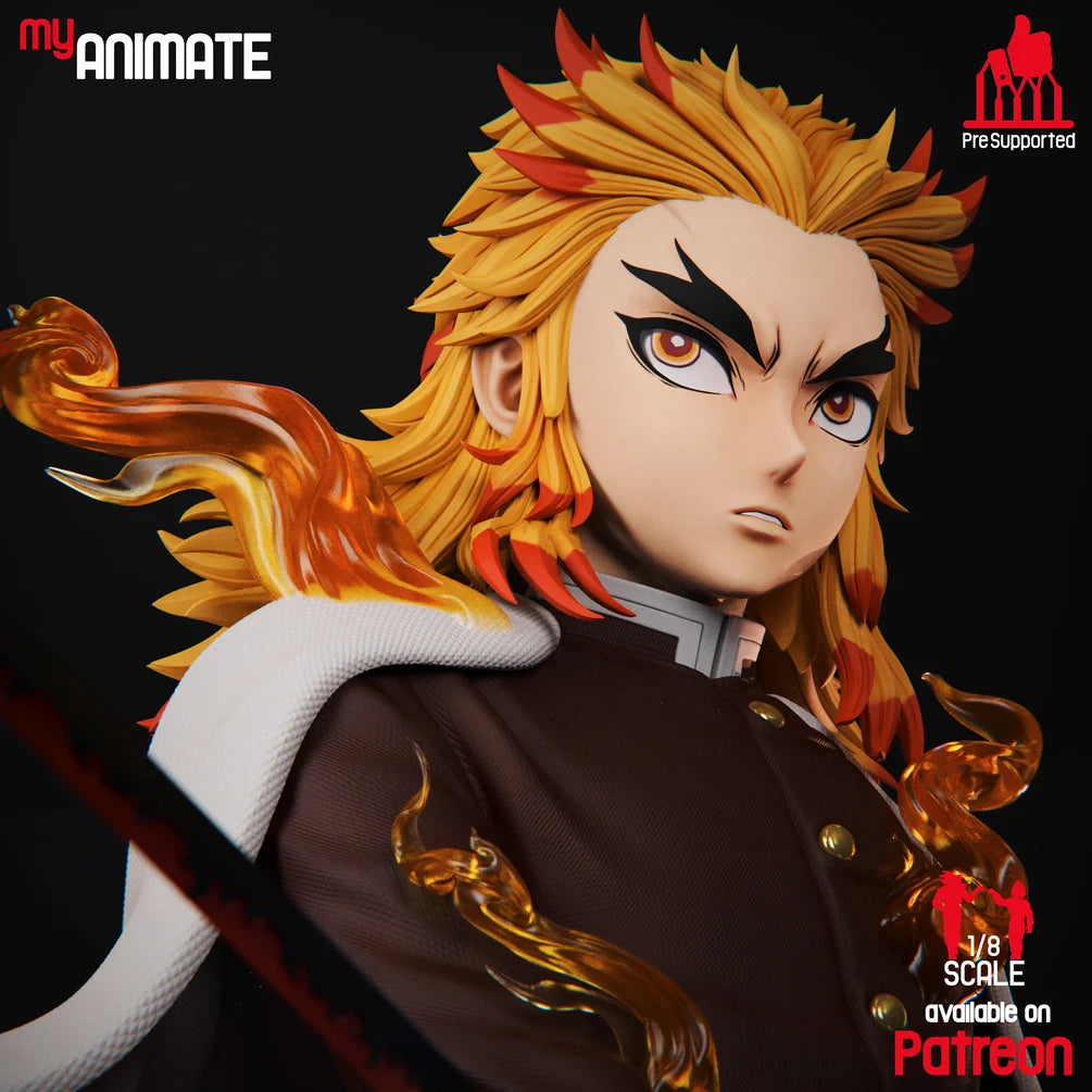 Kyojuro Rengoku 1/8 Scale Collectible Statue / Miniature – My Animate