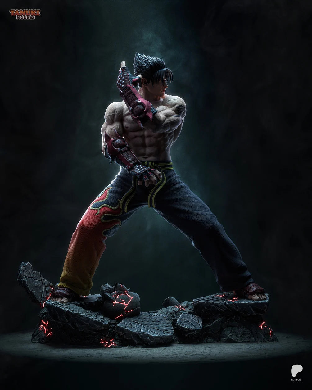 Jin Kazama Custom Resin Statue – High-Detail Fighting Game Collectible