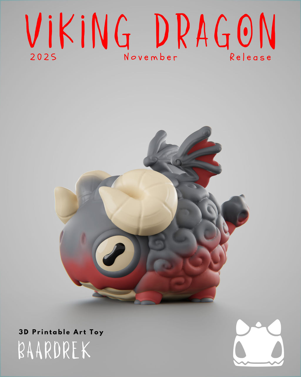 Viking Dragon Collection - 3D Printable Art Toys / Physical Prints