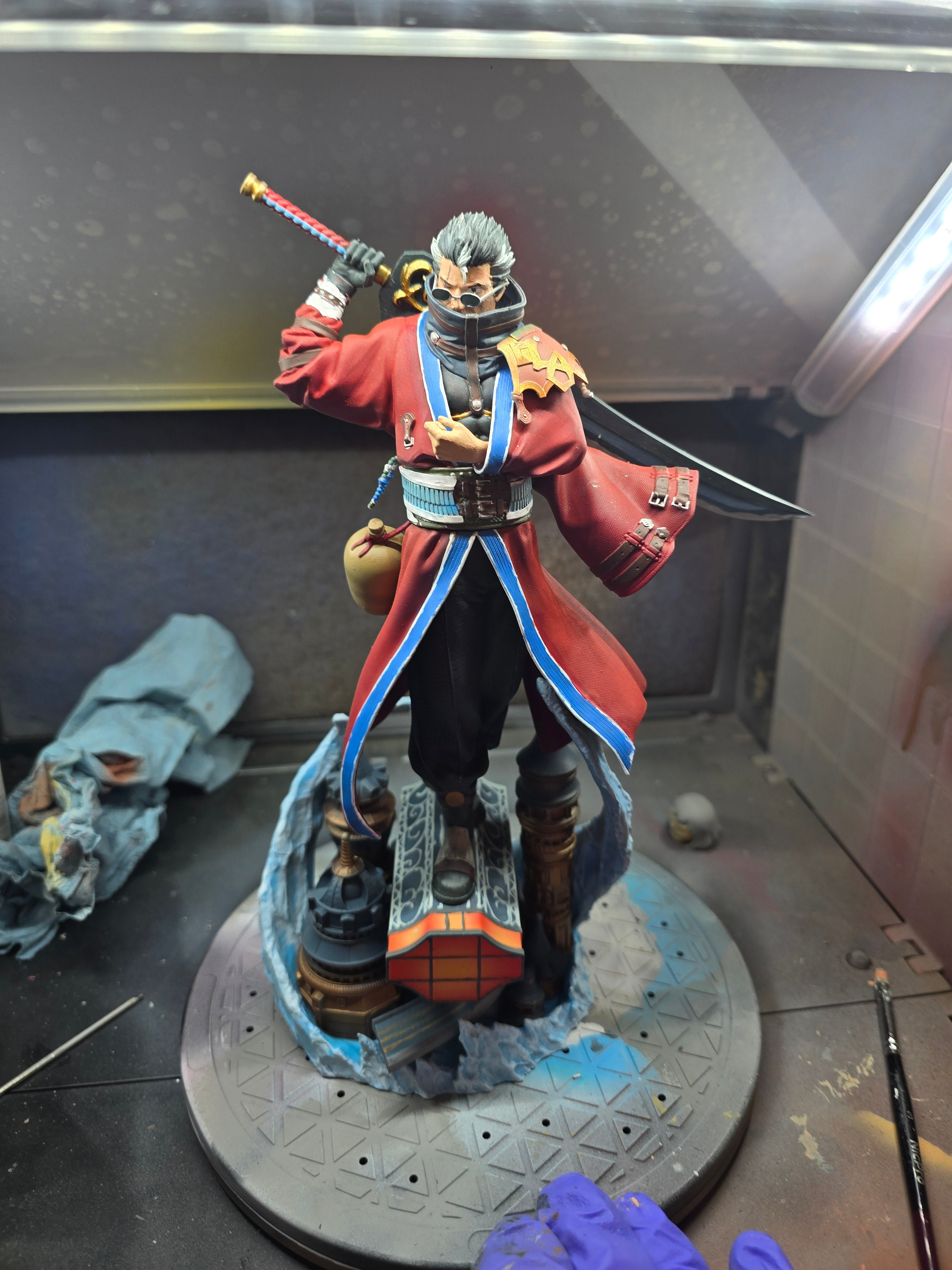 Legendary Guardian Auron (Final Fantasy X) – 3D Resin Model Kits, Bust & Custom Painted Masterpiece