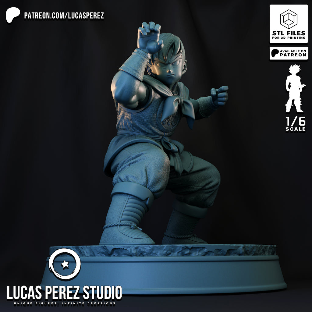 Yamcha Martial Arts Pose Resin Statue -1/6 Scale Dragon Ball Collectible