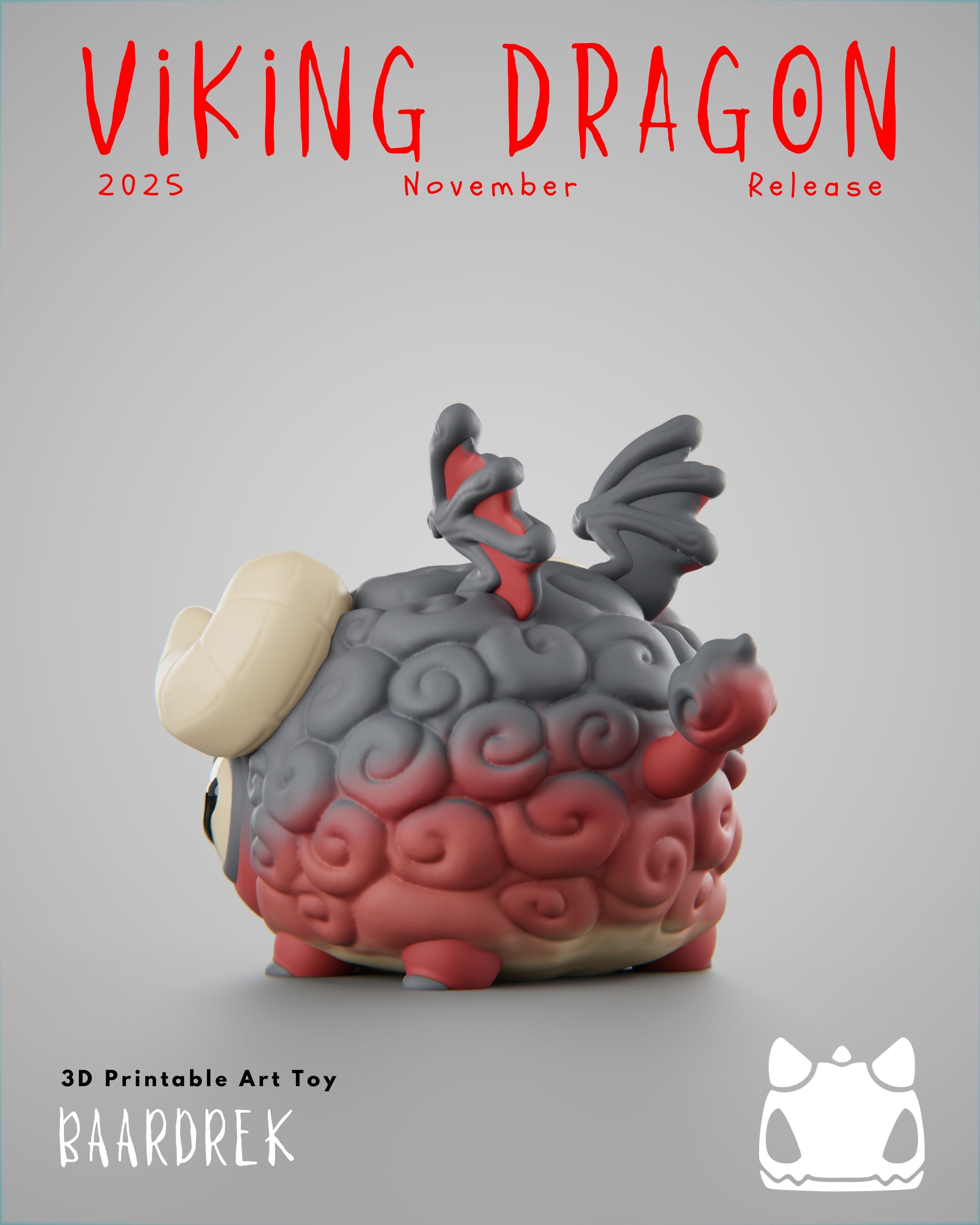 Viking Dragon Collection - 3D Printable Art Toys / Physical Prints