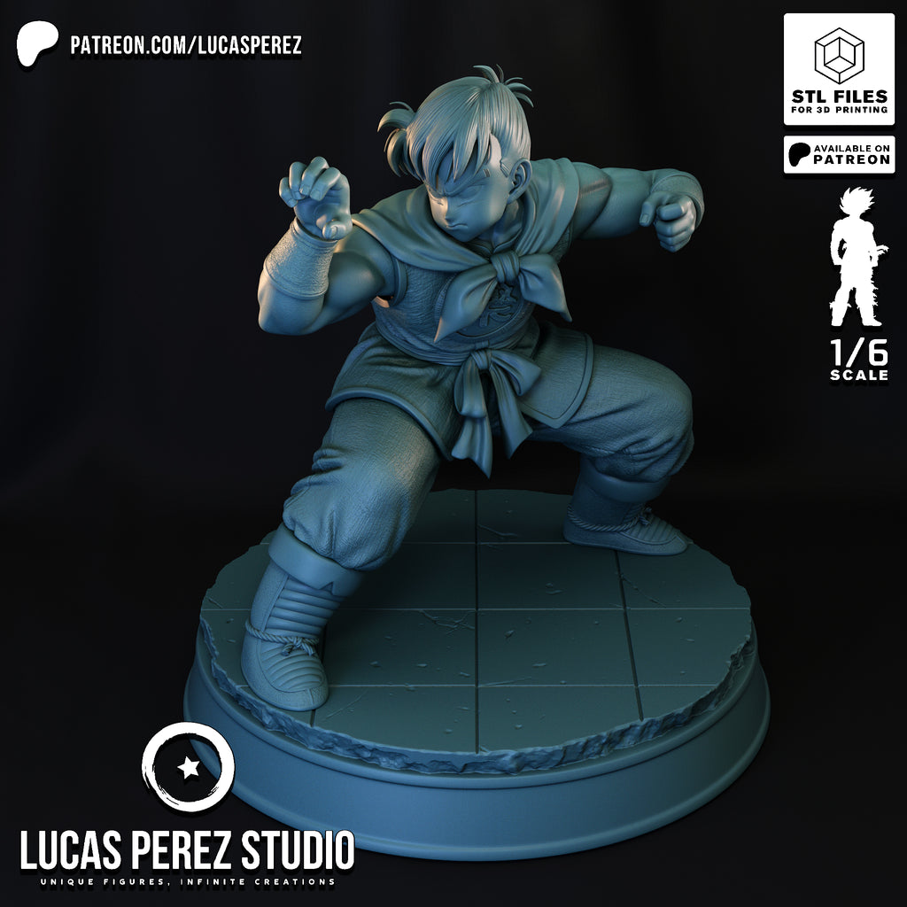 Yamcha Martial Arts Pose Resin Statue -1/6 Scale Dragon Ball Collectible