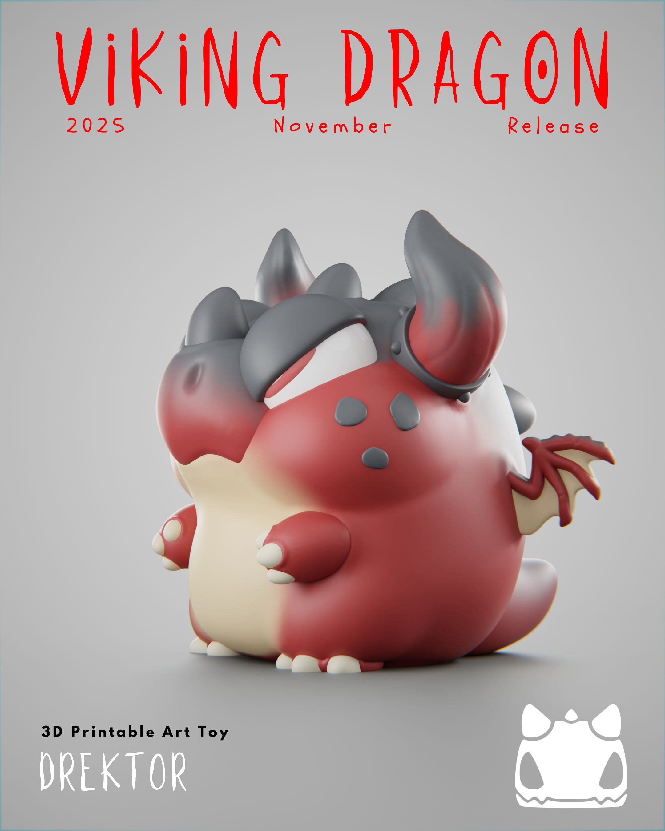 Viking Dragon Collection - 3D Printable Art Toys / Physical Prints