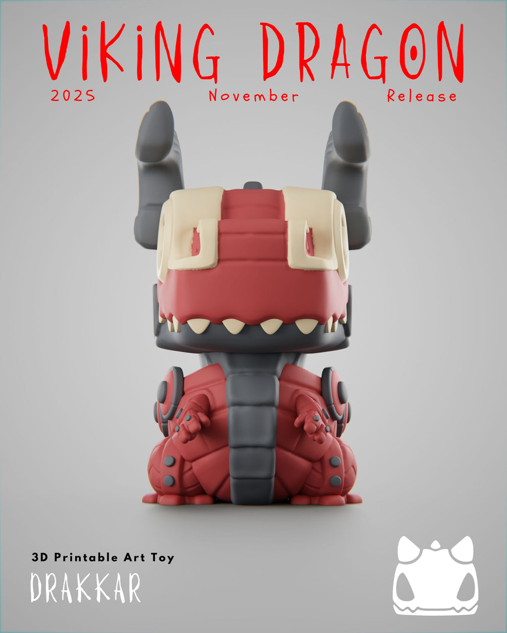 Viking Dragon Collection - 3D Printable Art Toys / Physical Prints