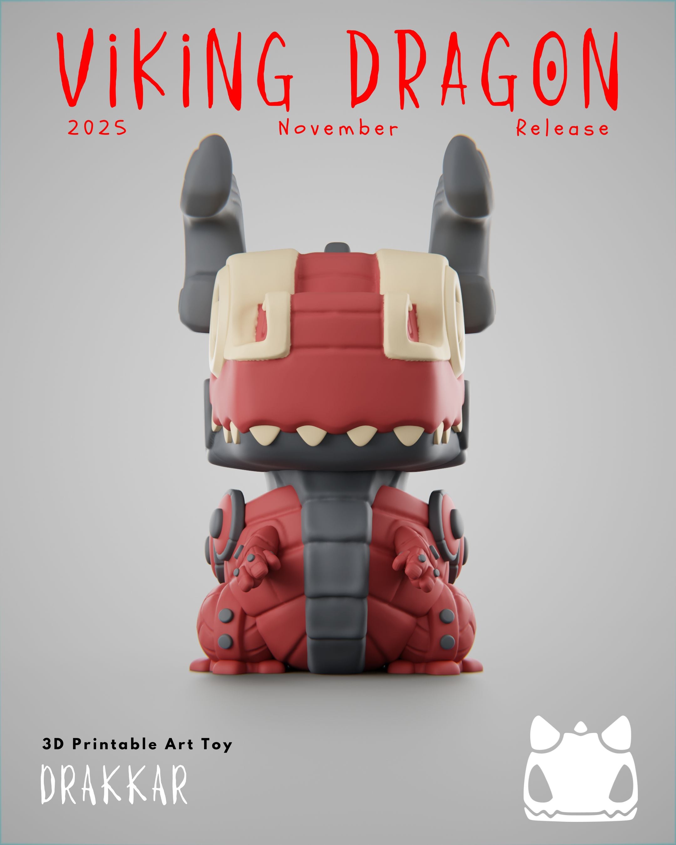 Viking Dragon Collection - 3D Printable Art Toys / Physical Prints