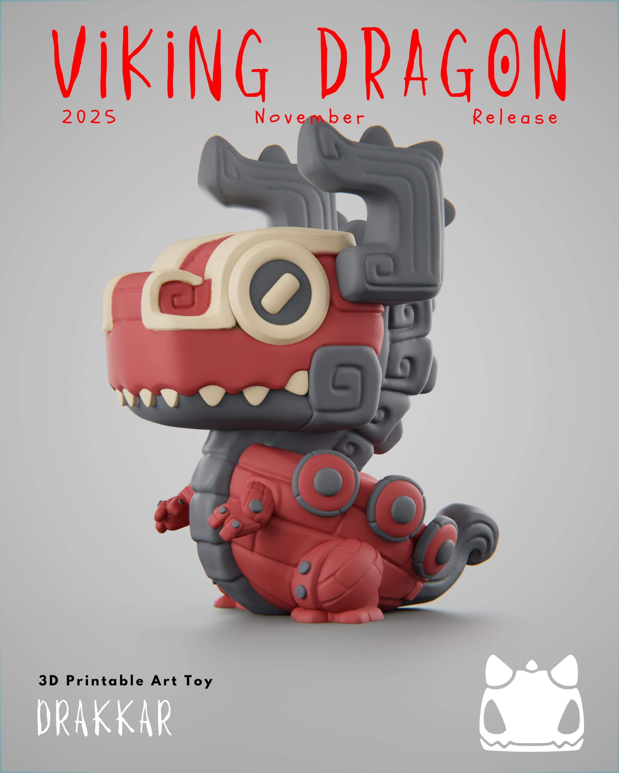 Viking Dragon Collection - 3D Printable Art Toys / Physical Prints